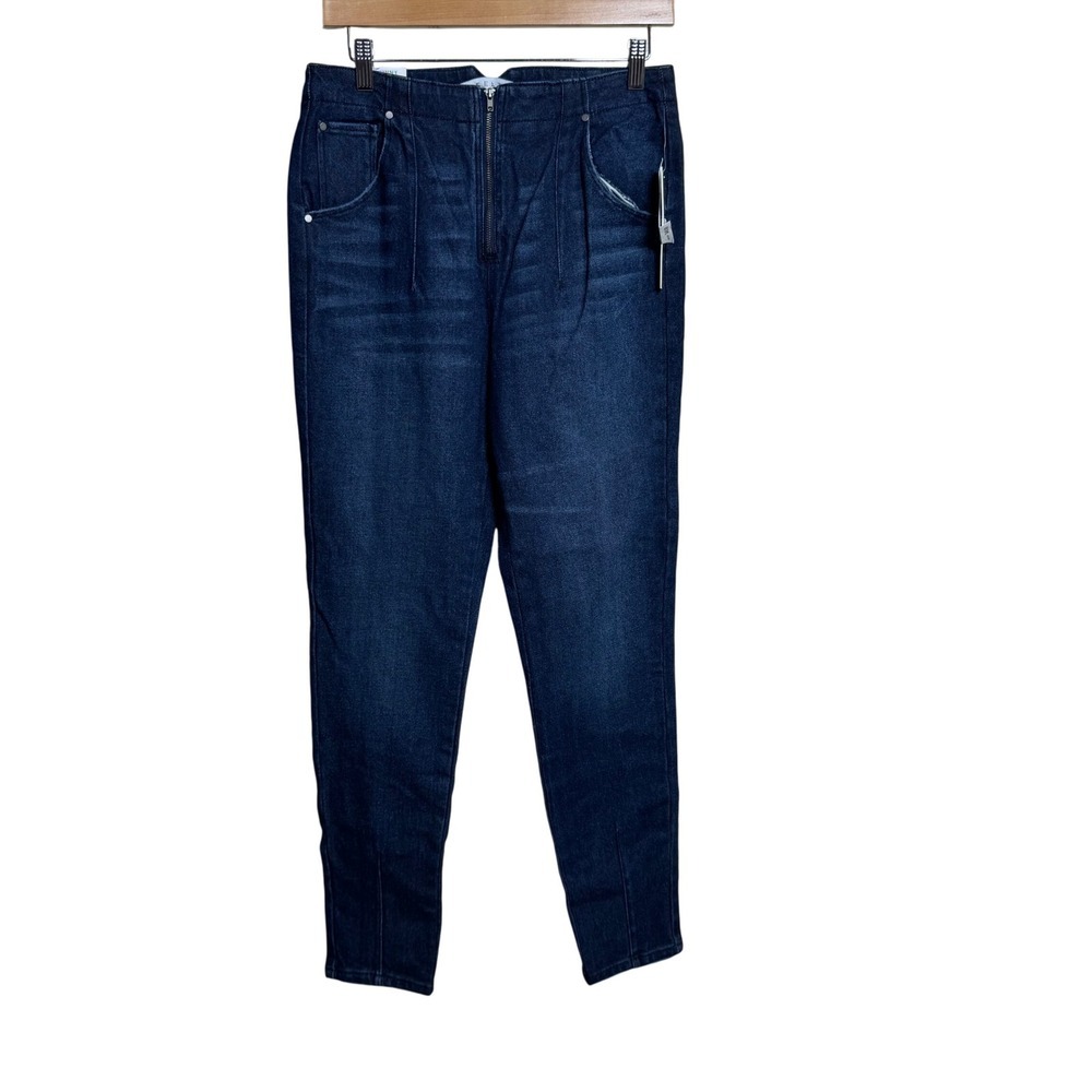 TINSEL TOWN HI RISE SKINNY Jeans Dark Wash Zip Fly Women Size 9 29‎